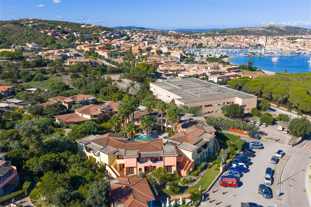 Letecký pohled, Vecchio Marino, Palau, Sardinie