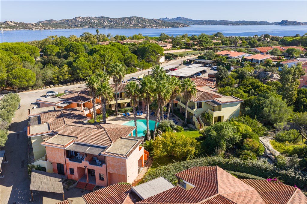 Letecký pohled, Vecchio Marino, Palau, Sardinie