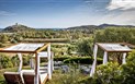 Veridia Resort - Pohled od bazénu na moře, Chia, Sardinie