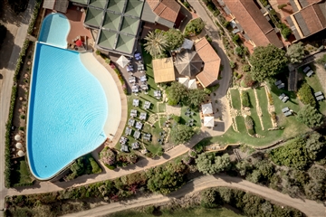 Letecký pohled, Chia, Sardinie