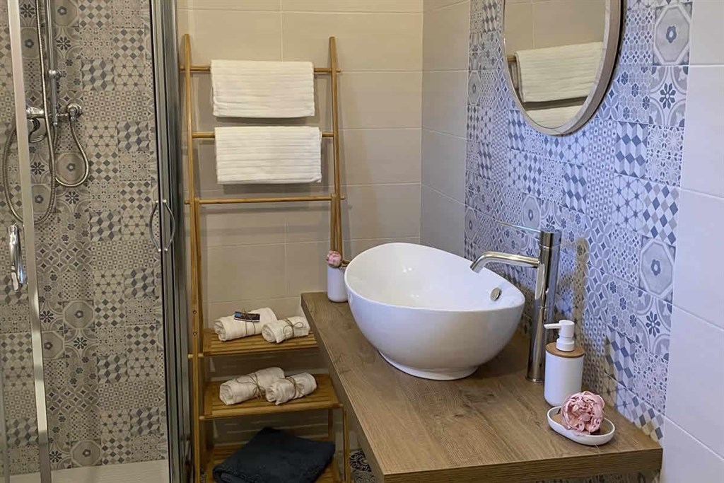 Agriturismo S`Ozzastru - Koupelna, pokoj Superior, Dorgali, Sardinie