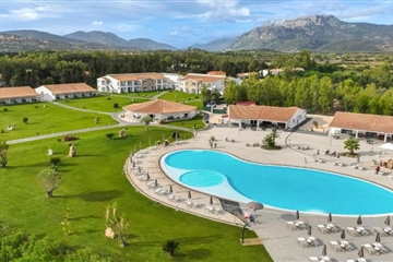 Letecký pohled, Siniscola, Sardinie