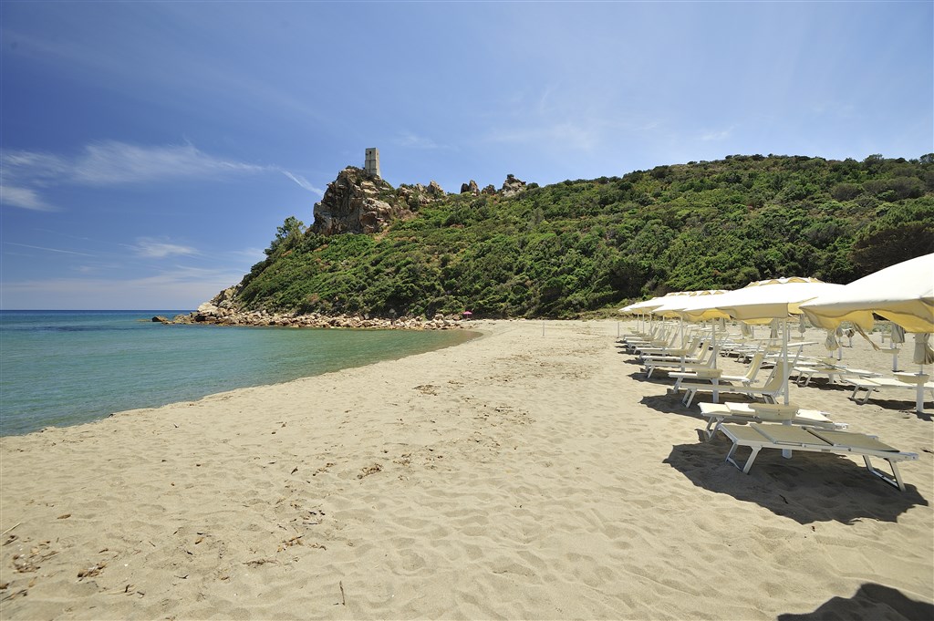 Hotel Torre Salinas - Adults Only (16+) - Pláž u hotelu, Muravera, Sardinie