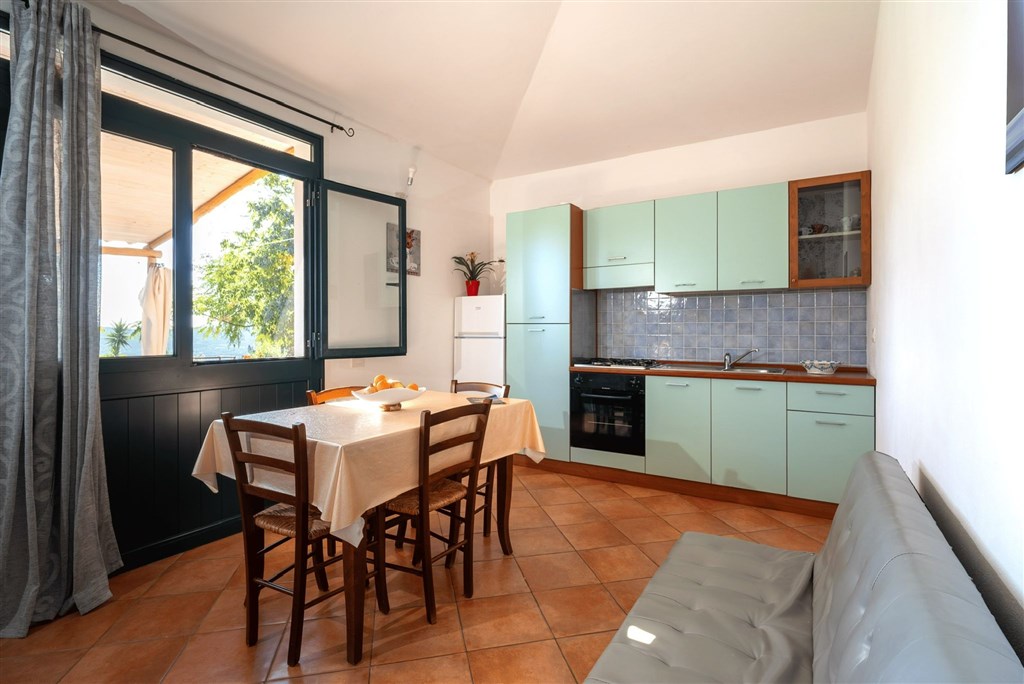 Agriturismo Domus de Goene - Kuchyňský kout, apartmán, Loceri, Sardinie