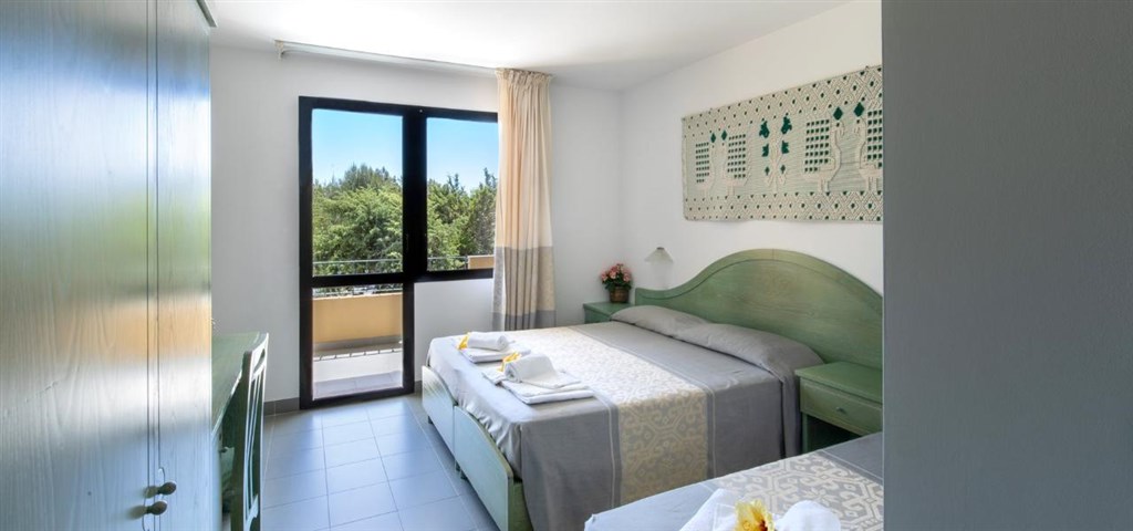 Hotel Cala dei Pini - Standard třílůžkový, Porto Pino, Sardinie
