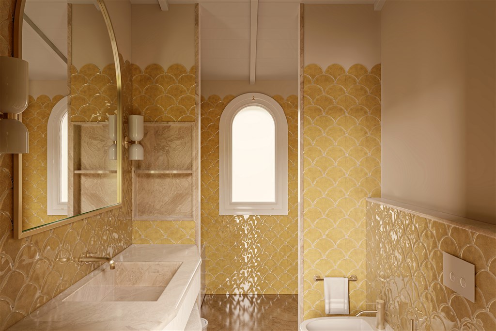 Spiagge San Pietro Resort - Koupelna pokoje Deluxe Terrace, Castiadas, Sardinie