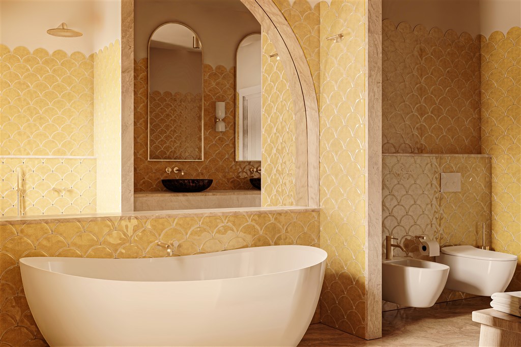 Spiagge San Pietro Resort - Koupelna pokoje Pool Grand Suite, Castiadas, Sardinie