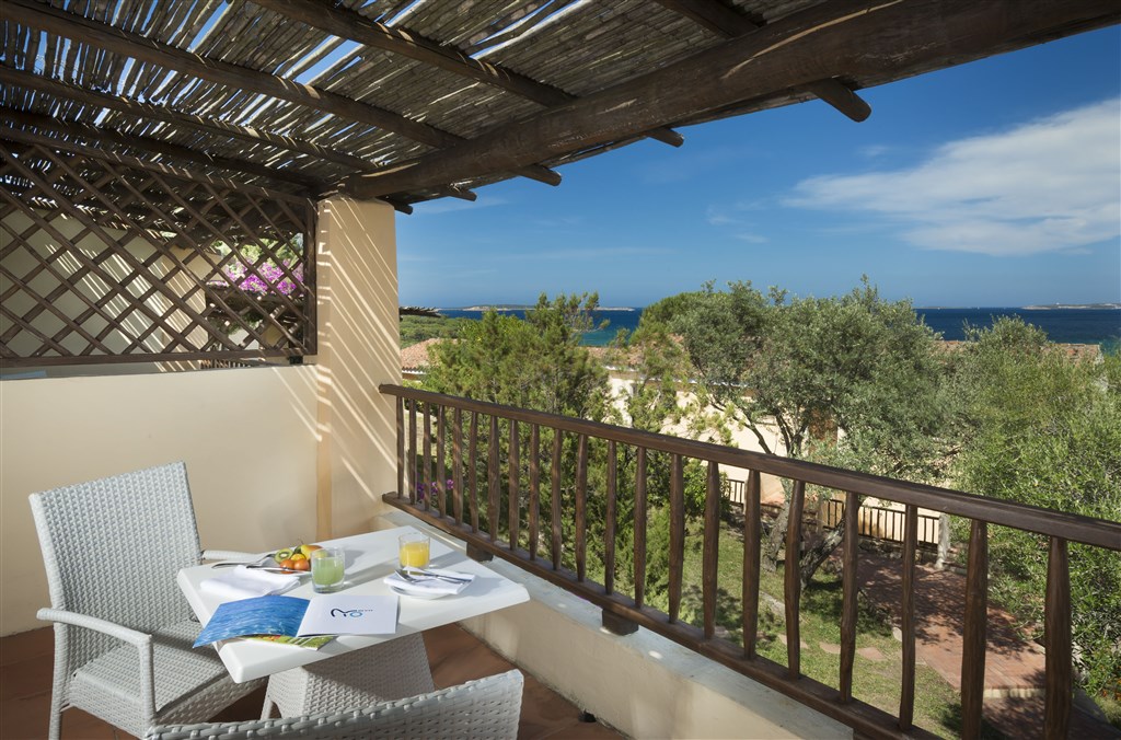 Stelle Marine Hotel & Resort - Balkón s výhledem na moře, Cannigione, Sardinie