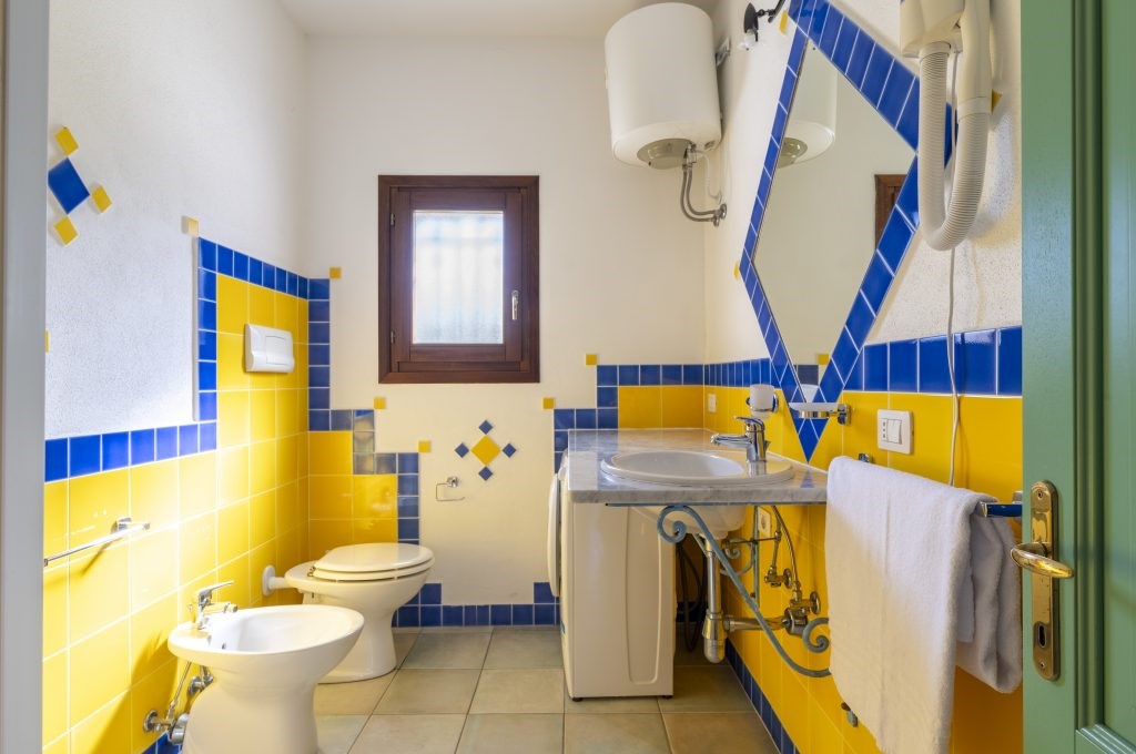 Residence Vecchio Stazzo - Koupelna jedno z apartmánů, San Teodoro, Sardinie