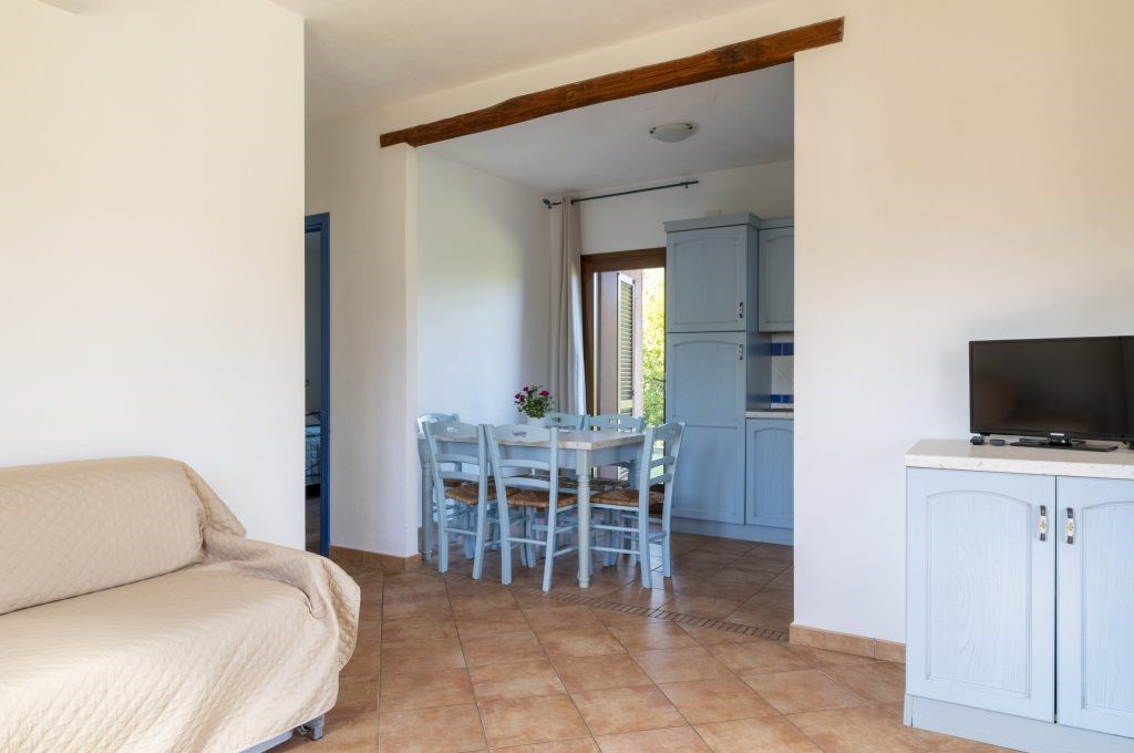 Residence Vecchio Stazzo - Interiér jednoho z apartmánů, San Teodoro, Sardinie