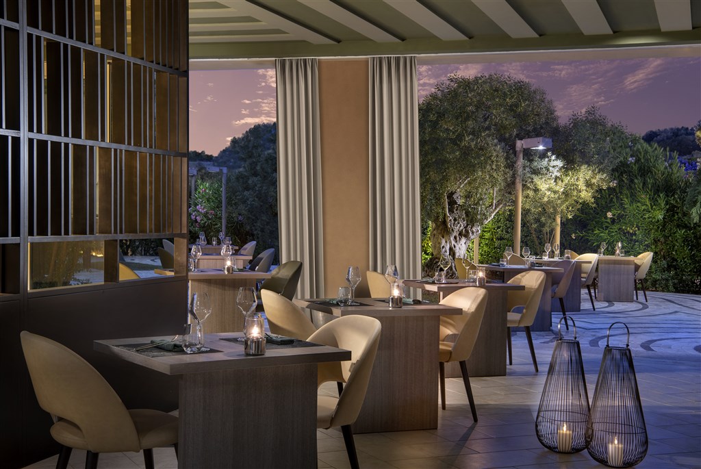 Conrad Chia Laguna Sardinia - Restaurace Sa Mesa, Chia, Sardinie