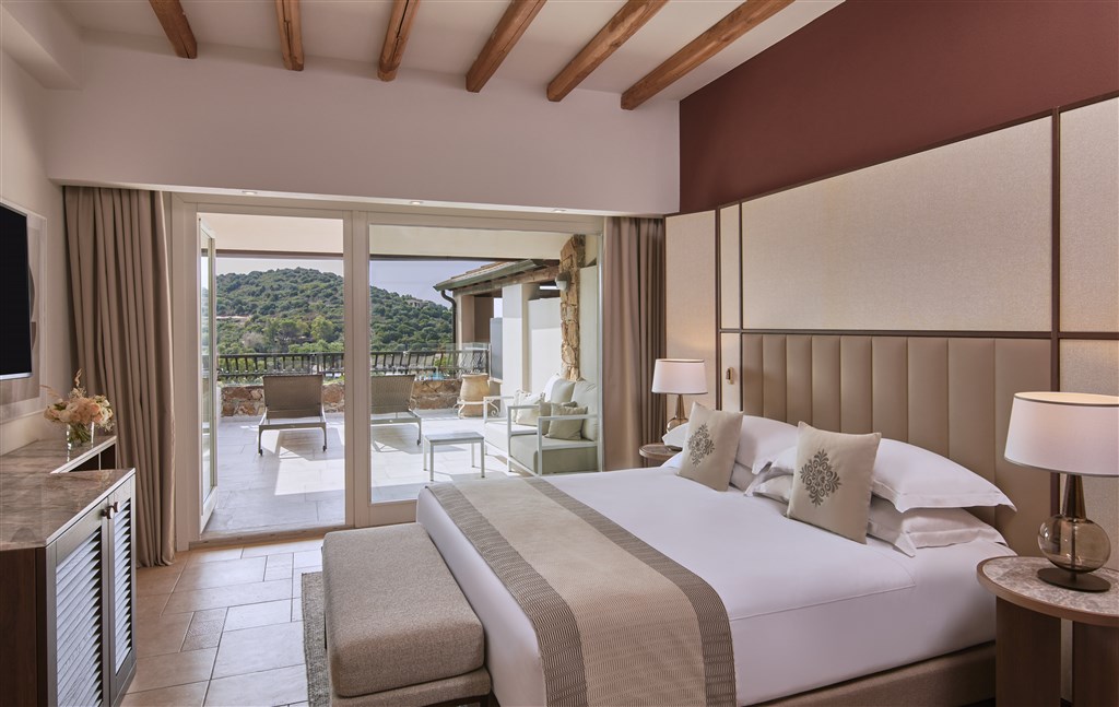 Conrad Chia Laguna Sardinia - Pohled z pokoje KING DELUXE, Chia, Sardinie