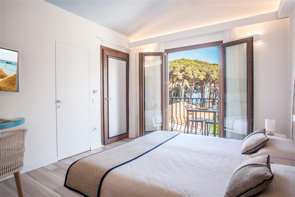 New Barcavela - Pokoj DELUXE s výhledem na moře, Santa Margherita di Pula, Sardinie