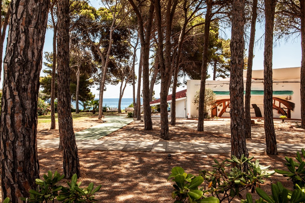 New Barcavela - Pohled směrem k moři, Santa Margherita di Pula, Sardinie