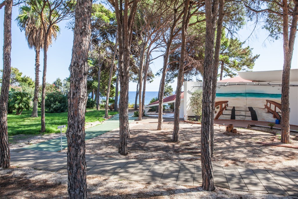 New Barcavela - Pohled směrem k pláži, Santa Margherita di Pula, Sardinie