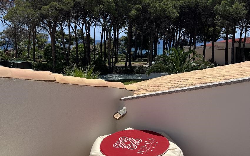 New Barcavela - Výhled z pokoje CLASSIC s výhledem na moře, Santa Margherita di Pula, Sardinie