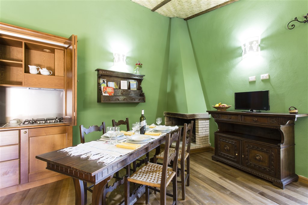 Hotel Villa Asfodeli - Pokoj SUITE - varianta s jídelnou a kuchyňským koutem, Tresnuraghes, Sardinie