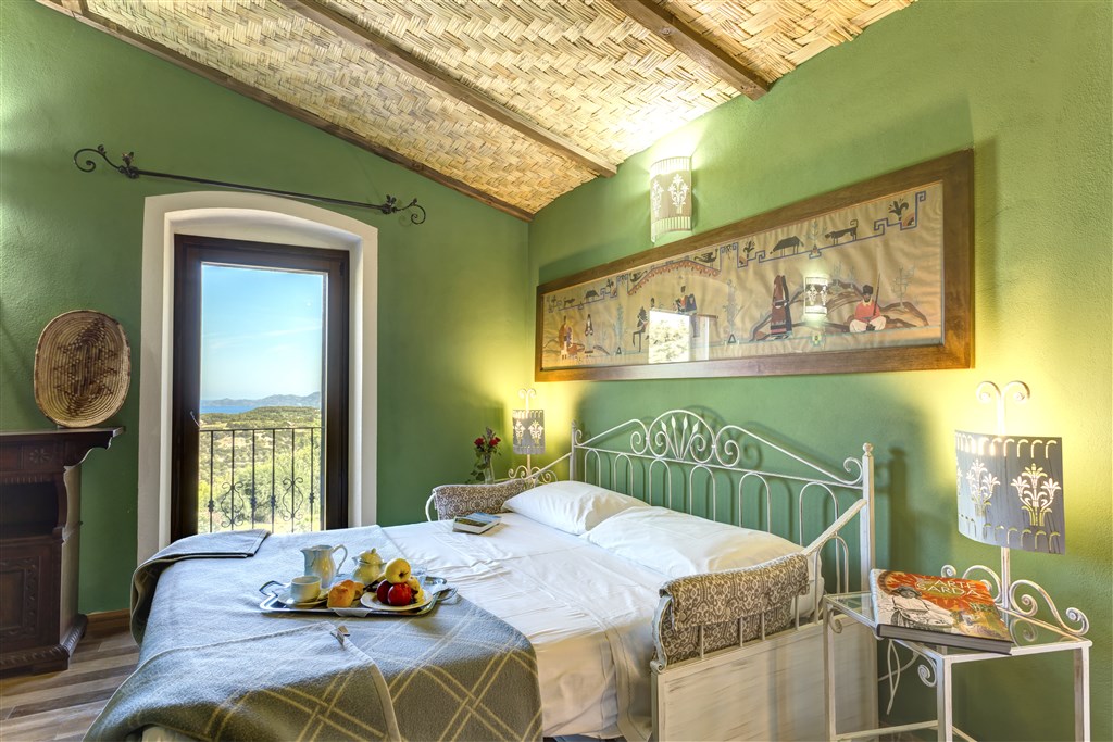 Hotel Villa Asfodeli - Rozkládací pohovka v pokoji SUITE, Tresnuraghes, Sardinie