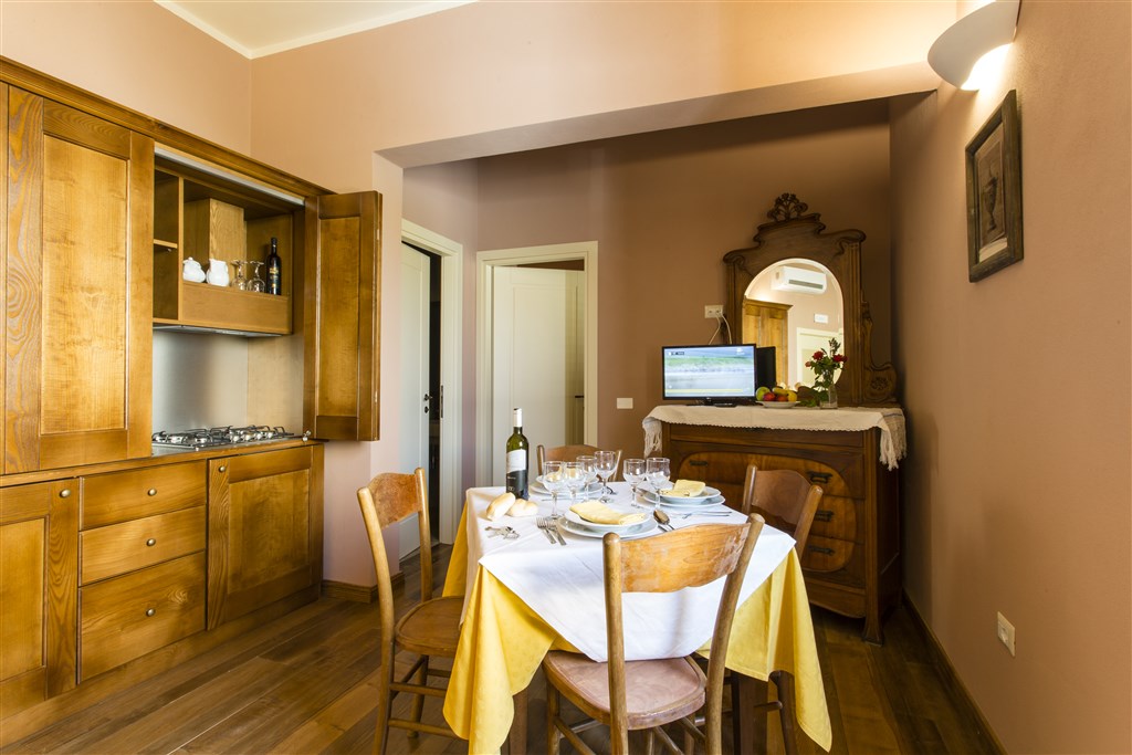 Hotel Villa Asfodeli - Pokoj FAMILY nebo SUITE, varianta s kuchyňským koutem, Tresnuraghes, Sardinie