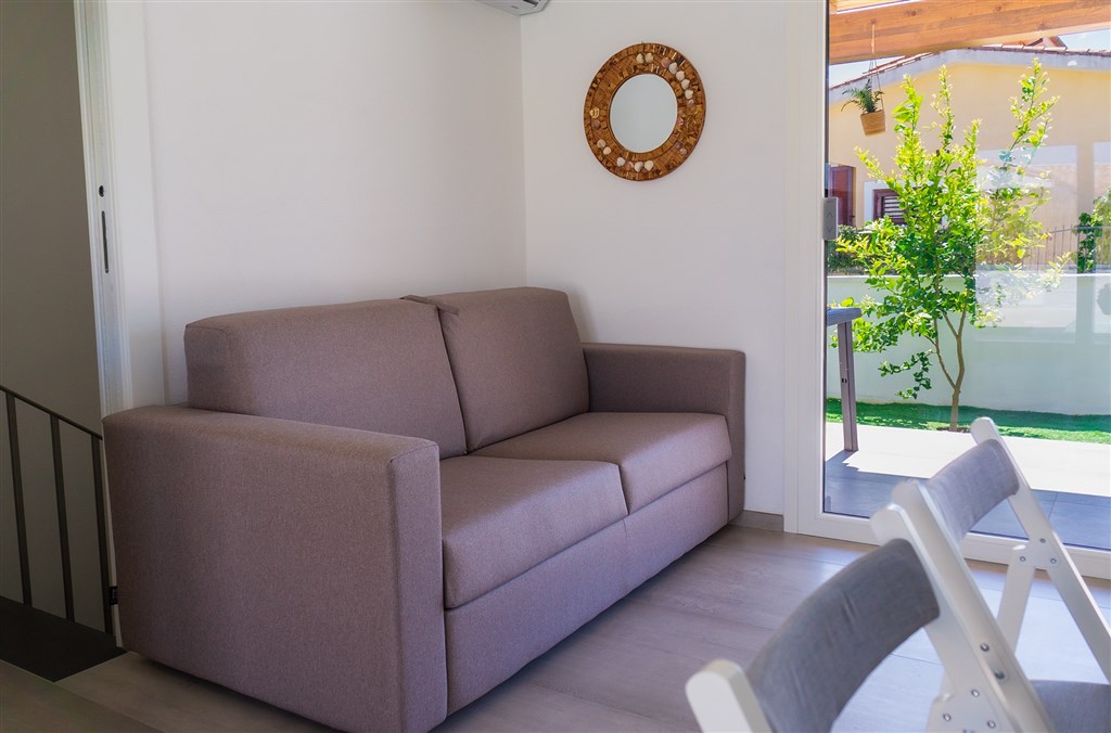 Villa Nova - Rozkládací pohovka v obývacím pokoji, Arbatax, Sardinie
