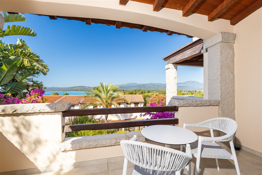 Hotel Club Saraceno - SUPERIOR s částečným výhledem na moře, Arbatax, Sardinie