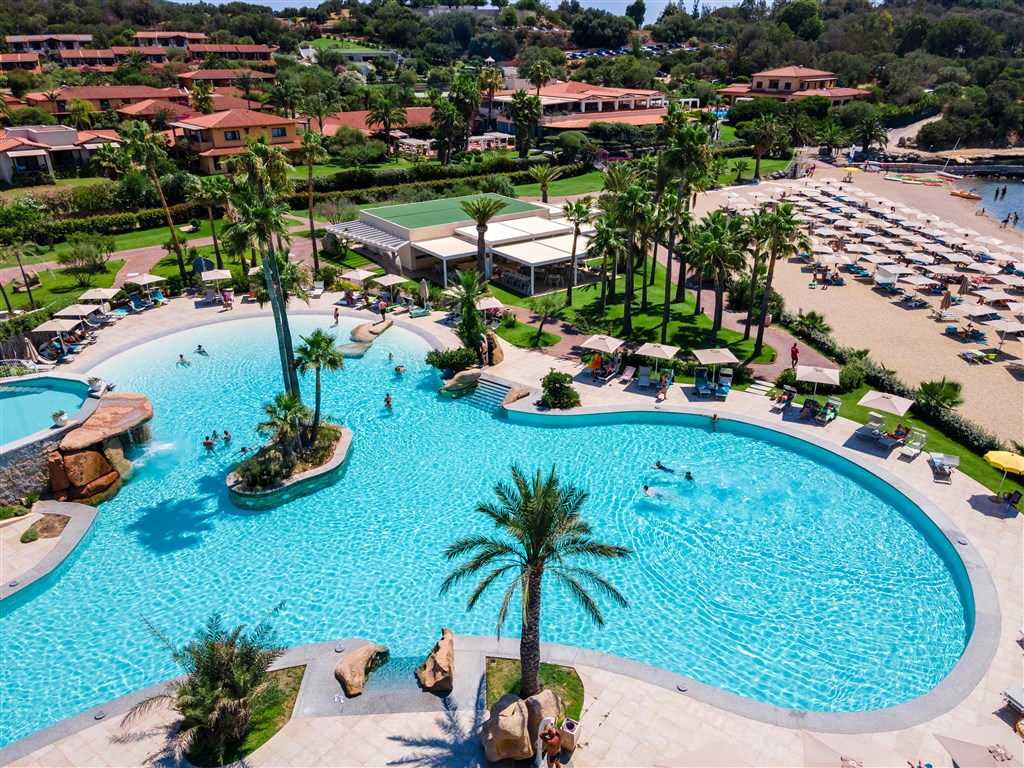 Hotel Club Saraceno - Tropický bazén, Arbatax, Sardinie