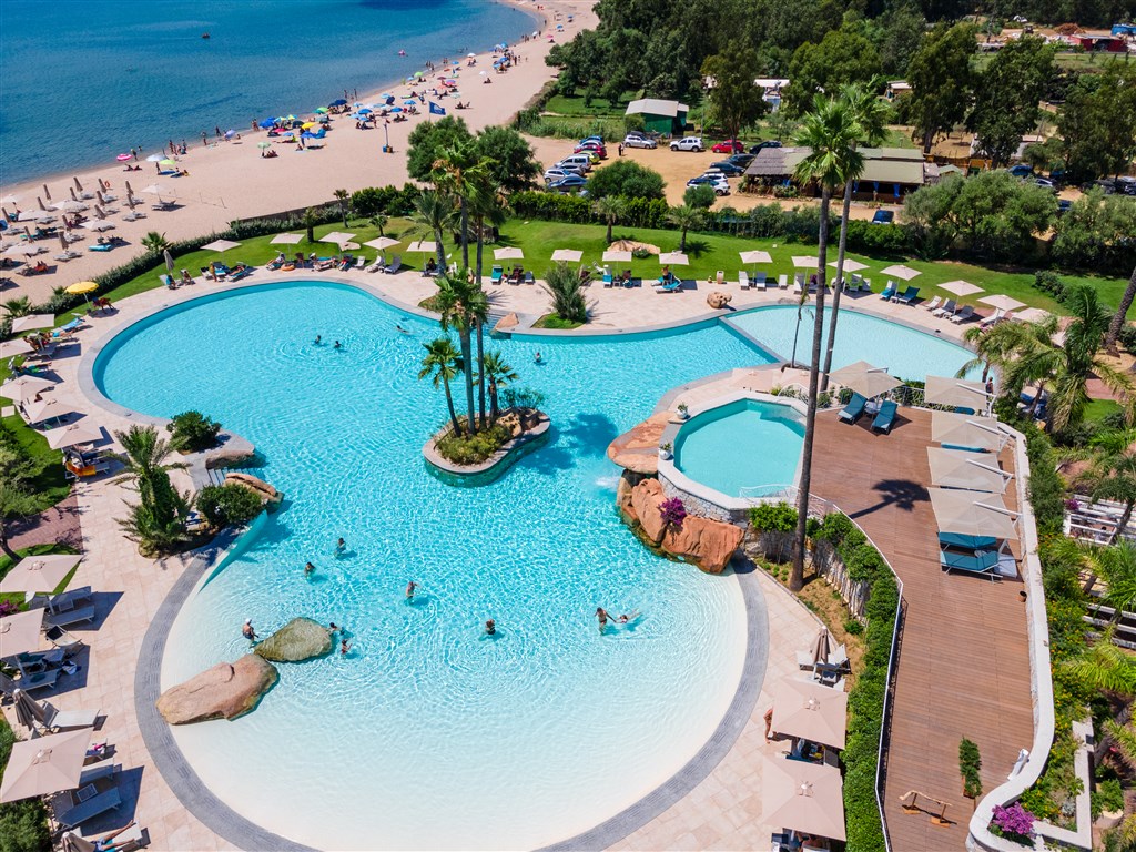 Hotel Club Saraceno - Tropický bazén, Arbatax, Sardinie