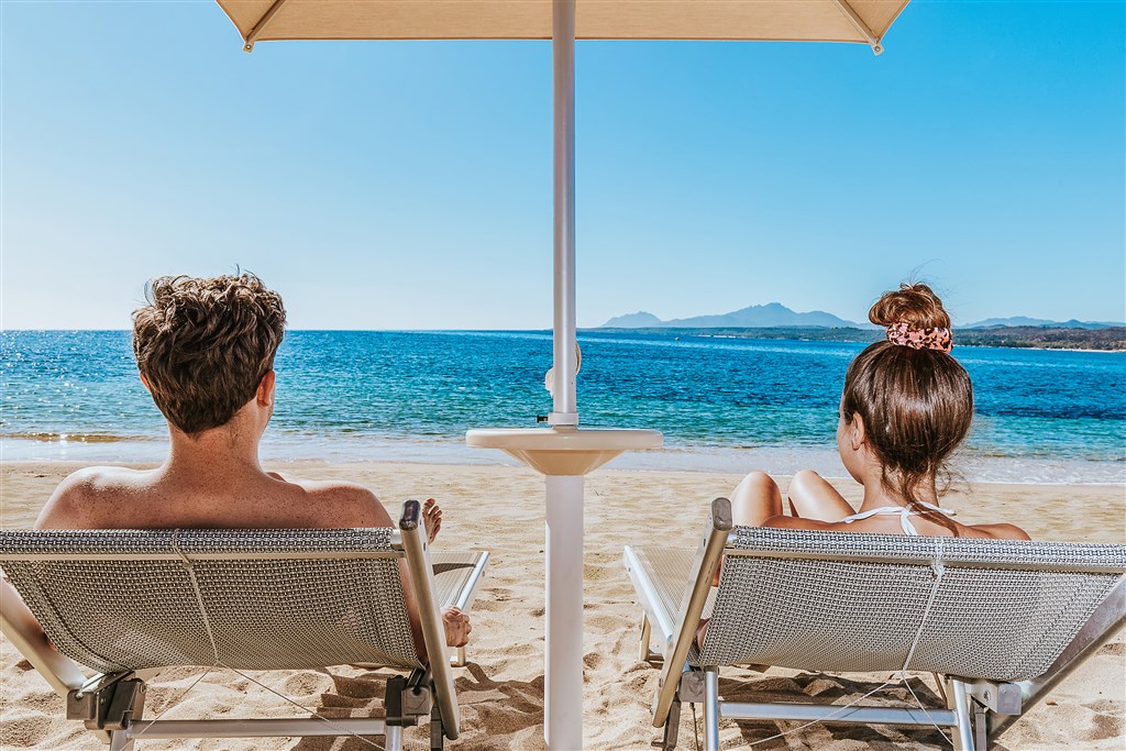 Hotel Club Saraceno - Hotelová pláž, Arbatax, Sardinie