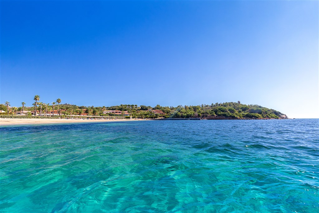 Hotel Club Saraceno - Hotelová pláž, Arbatax, Sardinie