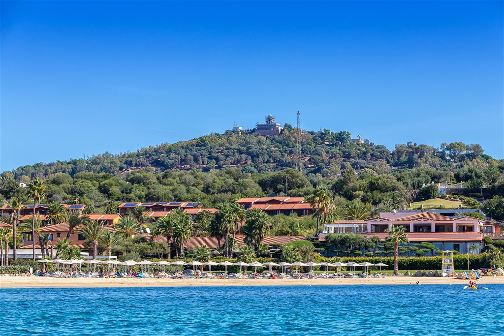 Hotel Club Saraceno - Hotelová pláž, Arbatax, Sardinie