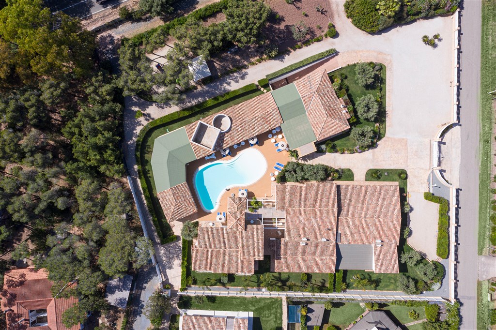 Eliantos Boutique Hotel & Spa - Letecký pohled, Santa Margherita di Pula, Sardinie