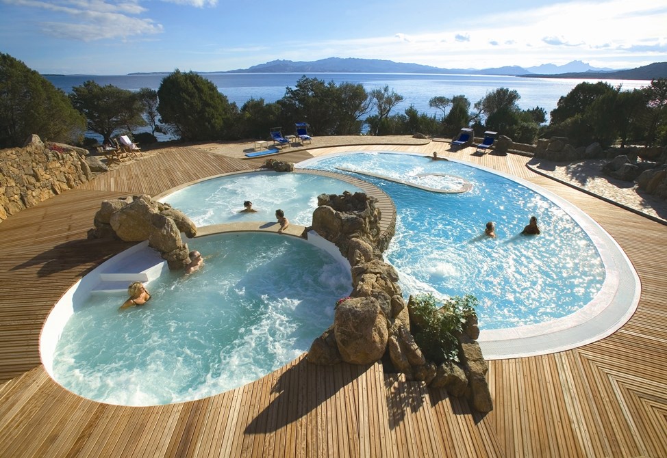 Wellness centrum "L´Incantu" thalasso bazén, Palau, Sardinie