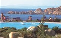 Torreruja Hotel Relax Thalasso & Spa - Výhled přes bazén na moře, Isola Rossa, Sardinie