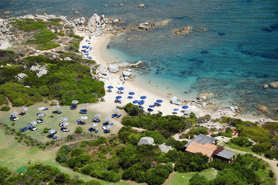 Soukromá pláž - Valle della Erica, Santa Teresa di Gallura, Sardinie