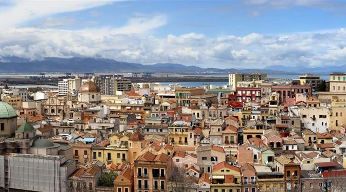 Cagliari - Panoramatický pohled na město (fonte: archiv)