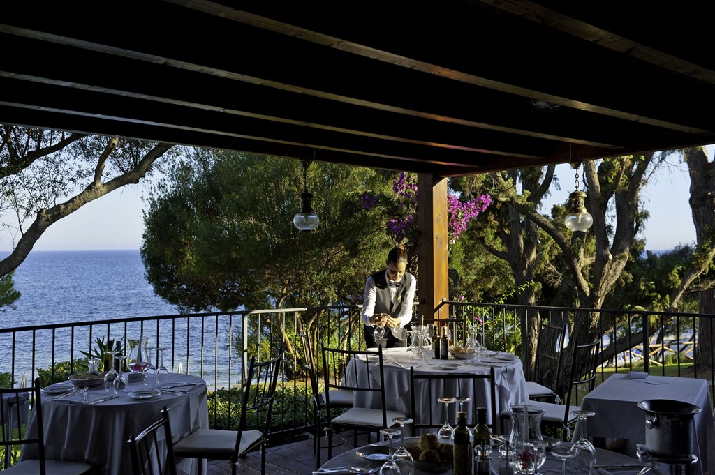 Restaurace LA TERRAZZA, Santa Margherita di Pula, Sardinie