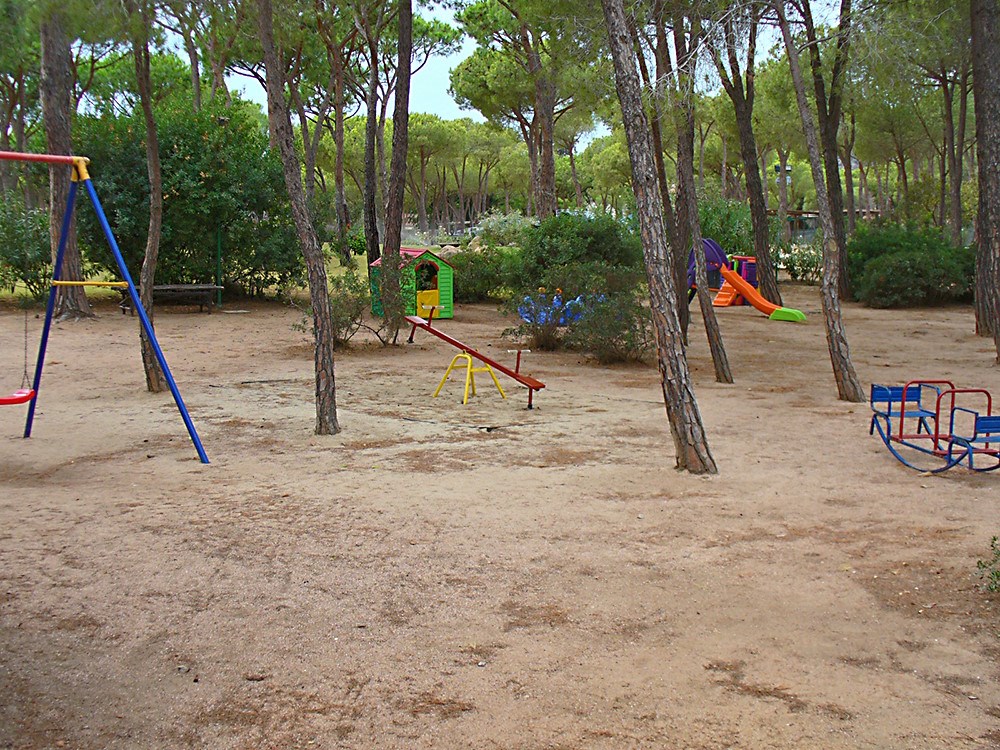 Dětské hřiště, Santa Margherita di Pula, Sardinie