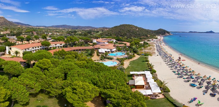 Residence Cormoran - Letecký pohled na resort, Villasimius, Sardinie