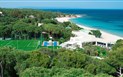 Forte Village Resort - Le Palme - Letecký pohled na hotelovou pláž, Santa Margherita di Pula, Sardinie