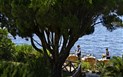Vila Alfa Is Morus Relais - Pohled na restauraci Grill s výhledem na moře, Santa Margherita di Pula, Sardinia