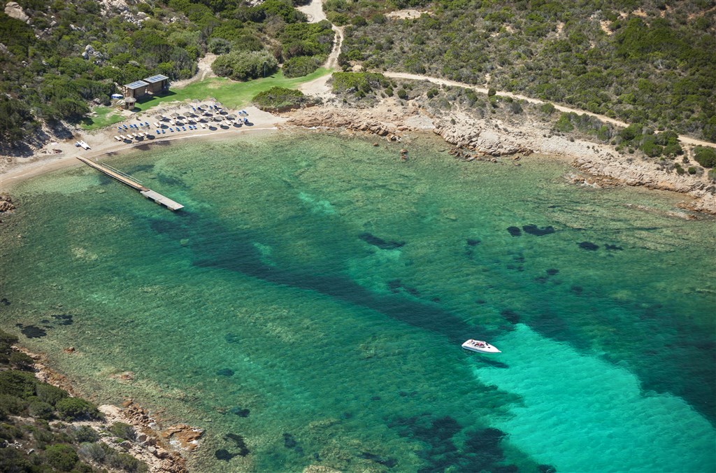 Pláž, Porto Cervo, Sardinie