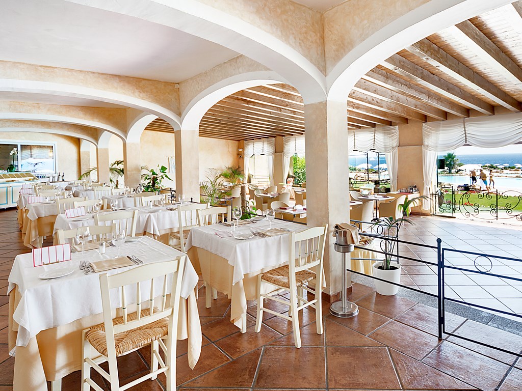 Restaurace Pagoda, Porto Cervo, Costa Smeralda, Sardinie