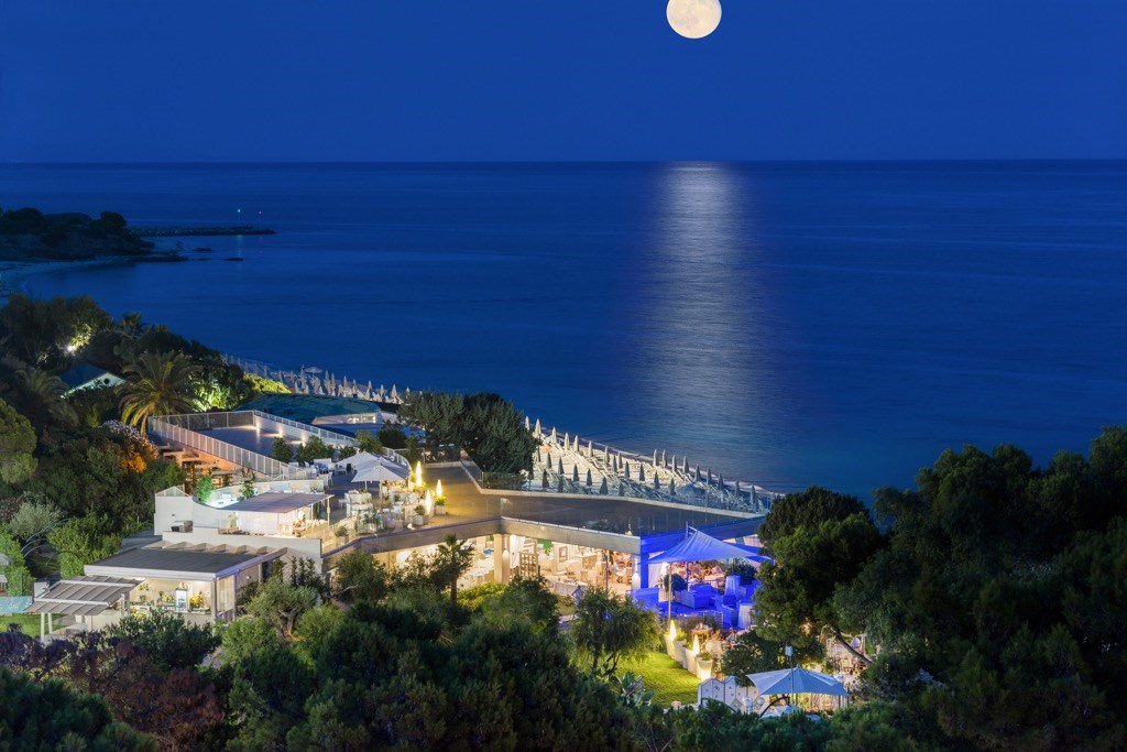 Forte Bay Terrace restaurant, Santa Margherita di Pula, Sardinie