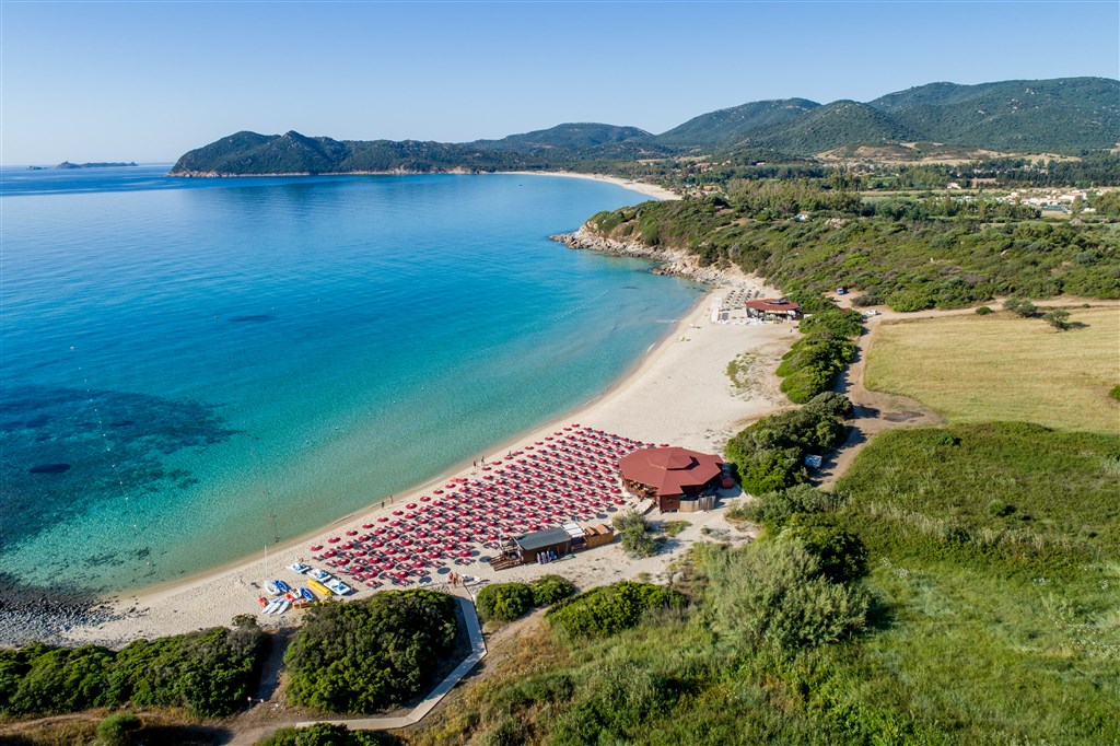Pláž, Castiadas, Sardinie