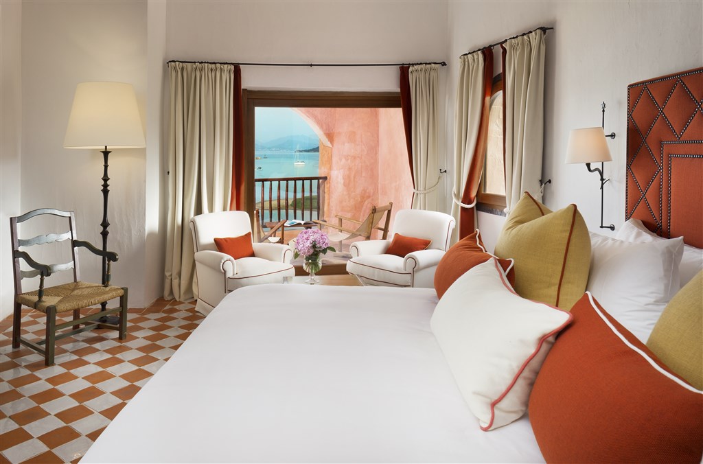 PENTHOUSE SUITE - ložnice, Porto Cervo, Costa Smeralda, Sardinie