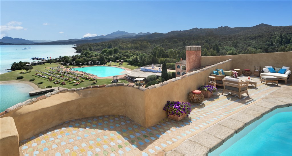 PENTHOUSE SUITE - terasa, Porto Cervo, Costa Smeralda, Sardinie