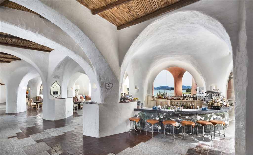 Lobby bar, Porto Cervo, Costa Smeralda, Sardinie