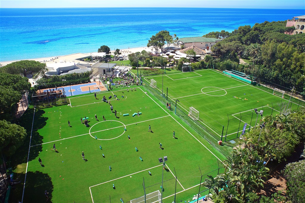 Fotbalová hřiště, Santa Margherita di Pula, Sardinie