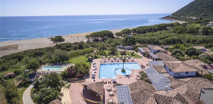 Perdepera Resort - Panoramatický pohled k moři, Marina di Cardedu, Sardinie