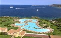 Colonna Resort - Letecký pohled od hotelu, Porto Cervo, Costa Smeralda, Sardinie